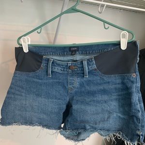 J Crew Factory Maternity Jean Shorts
